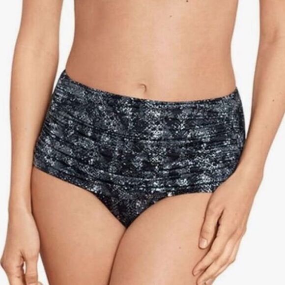 MIRACLESUIT Women's Dragonstone Norma Jean Shirred Tummy-Control Swim Bottoms - Picture 5 of 10